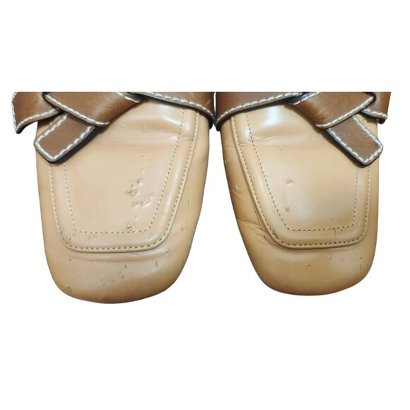Loewe GATE FLAT MULES, Low Heel Leather Warm Desert Women's Ital EU 38/7.5 US - Picture 4 of 13